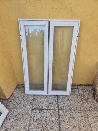 Ventana de Aluminio Blanca de Dos Hojas 1.20/0,80