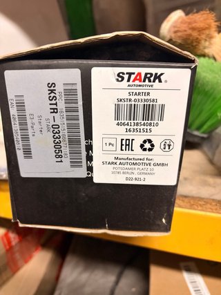 Motor de arranque Stark para Renault Scenic