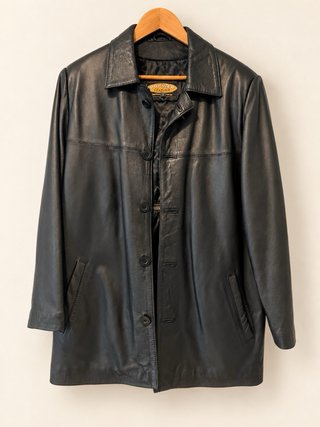 Chaqueta de Piel Negra Populer Leather
