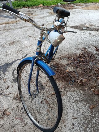 Bicicleta Antigua Azul