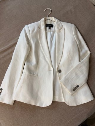 Americana Blazer Mango Blanca Talla XS