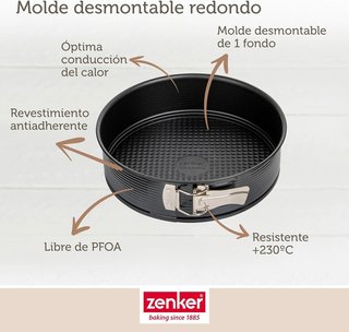 Molde desmontable Zenker 30cm