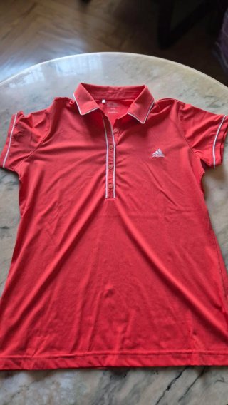 Camiseta técnica polo Adidas roja