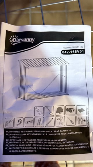Leñero Outsunny 842-166V01