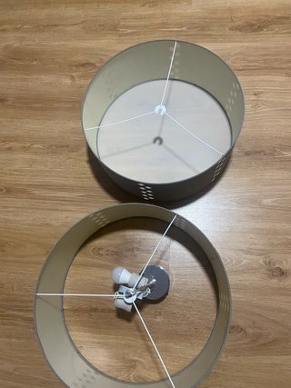 2 Plafones de Salón Gris 51 cm