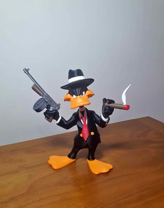 Figura Decorativa Pato Estilo Gánster