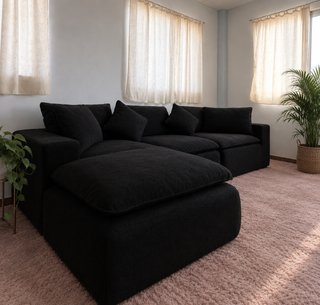 CHOLLAZO!! Nuevo sofa chaislongue negro!!