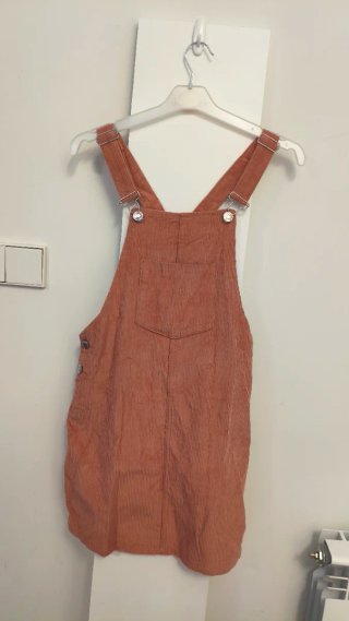 Vestido peto de pana