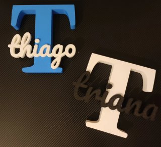 Nombres personalizados 3D
