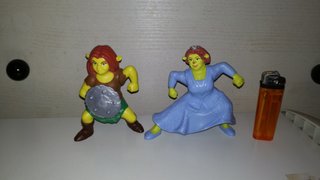 Lote 2 Miniaturas Fiona (Shrek)