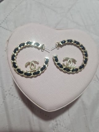 Pendientes de aro Chanel