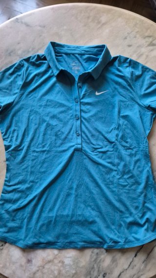 Camiseta Polo Deportiva Nike Azul