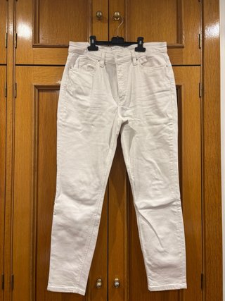 Pantalón blanco Mango