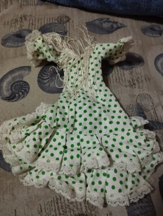 Vestido de flamenca para muñeca Lesly No envios