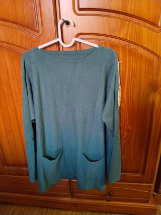 Jersey Oversize Verde Azulado Talla L/XL