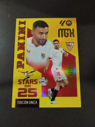 Cromo Panini Jesús Navas Stars on 25