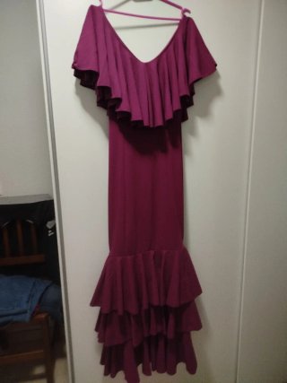 Vestido de flamenca buganvilla