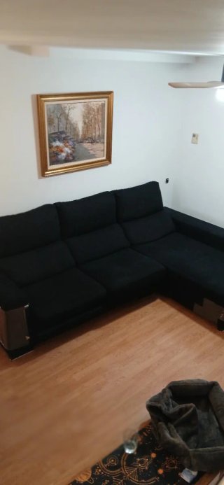 Sofá Chaise Longue Negro