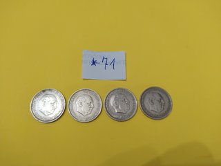 4 MONEDAS 5 PESETAS 1957 *71