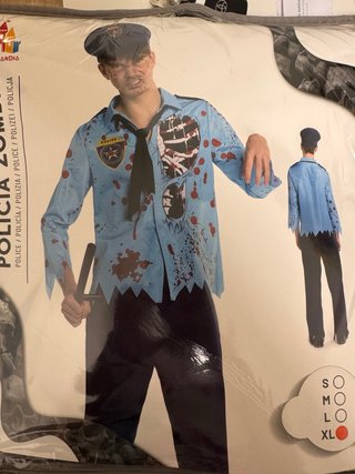 Disfraz de Policía Zombie Halloween