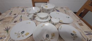 Vajilla Vintage de Porcelana