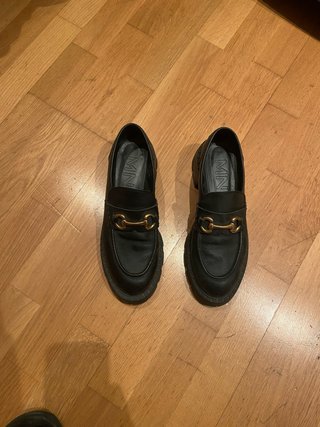 Mocasines de piel negros