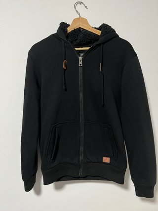 Sudadera con cremallera Buffalo negra
