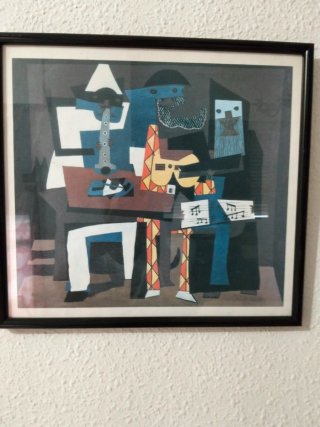 Cuadro Lámina Picasso Los Tres Músicos