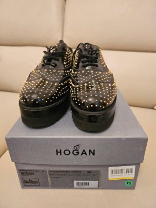 Scarpe Hogan Donna Nere Borchiate