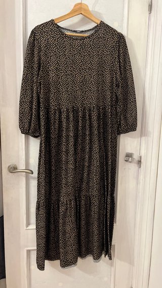 Vestido midi estampado