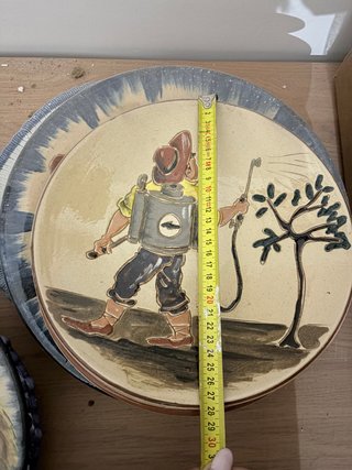 Plato decorativo artesanal