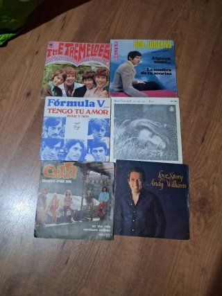Lote de 6 Discos Singles Vinilo