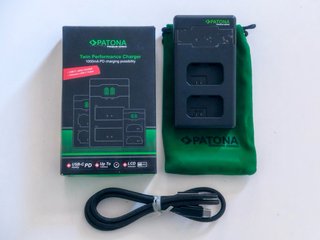 Caricabatterie Dual Patona per Fotocamere Sony