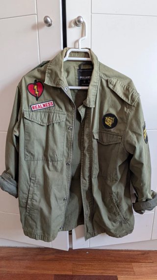 Chaqueta Militar Pull&Bear Verde Talla M