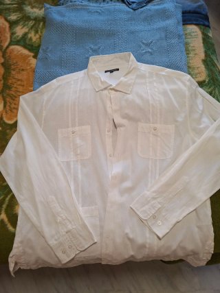 Camisa cubana blanca Spagnolo