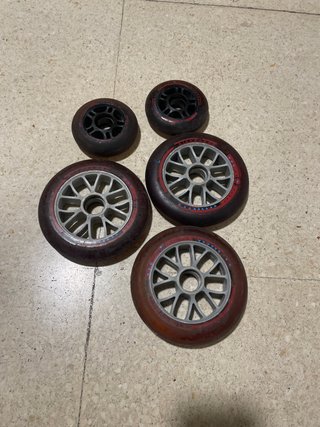 Set de 5 Ruedas para Patines y Scooter