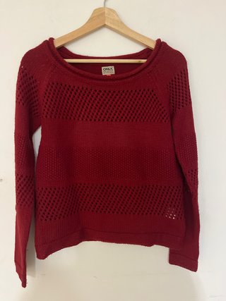 Jersey de punto burdeos ONLY