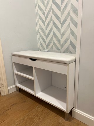 Mueble de entrada blanco