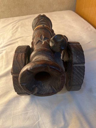 Cañón Decorativo de Madera