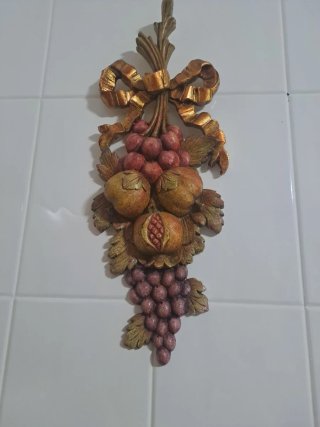 Decoración de Pared de Madera con Frutas