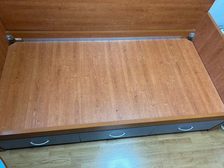 Estructura de Cama con Cajones + Colchón 1.90m