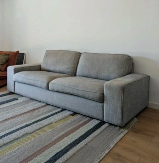 Sofá de 3 plazas gris