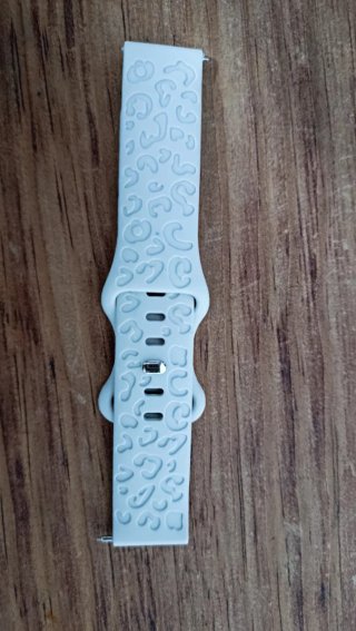 Correa de Reloj gris claro con Relieve