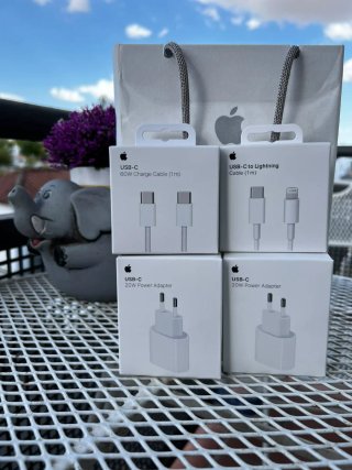 Pacchetto completo di caricabatterie Apple per iPhone