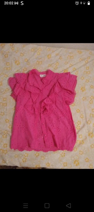 Blusa Rosa con Volantes