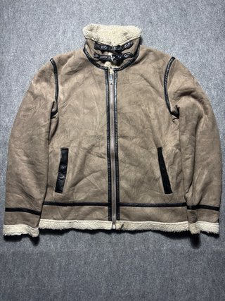 Chaqueta aviador vintage Clayton XL borreguito