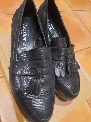 Mocasines Vives Negros Talla 39
