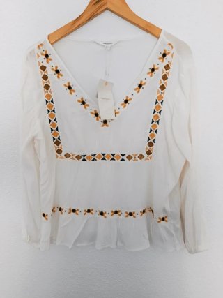 Blusa blanca Springfield talla 38