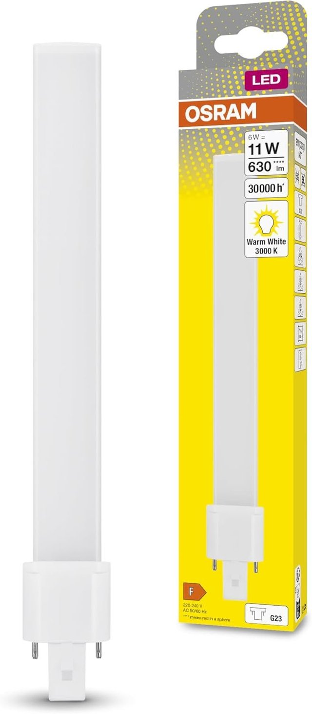 Lámpara LED OSRAM G23 6W Blanca