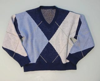 Jersey de punto con estampado de rombos